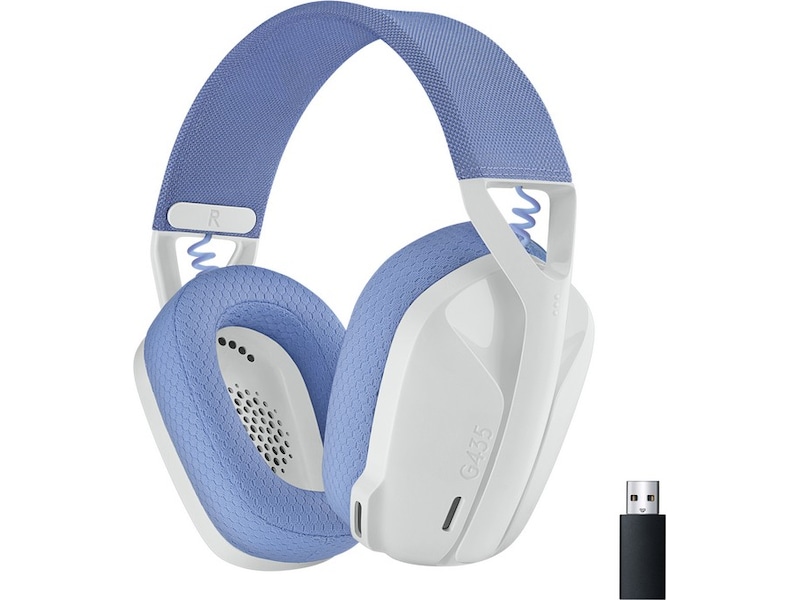 Logitech G435 LIGHTSPEED Trådløst Gaming Headset (hvit/blå) Gamingheadset