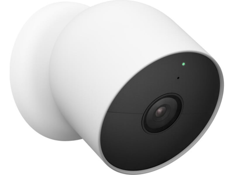 Google Nest Kamera -utendørs/innendørs, batteri (hvit) Overvåkningskameraer