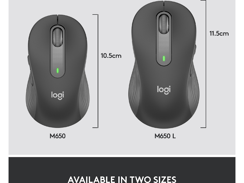 Logitech Signature M650 Wireless Mouse - GRAPHITE Mus