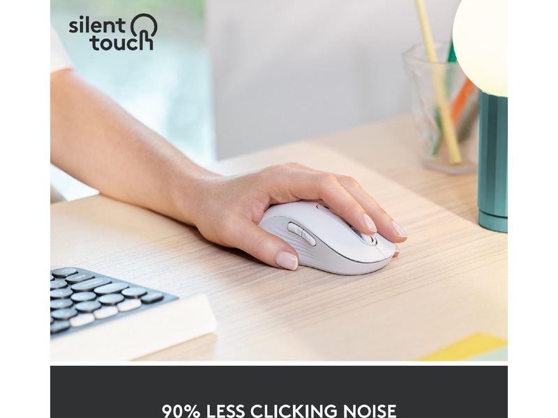 Logitech Signature M650 Large trådløs mus Offwhite Mus