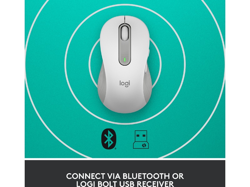 Logitech Signature M650 Large trådløs mus Offwhite Mus