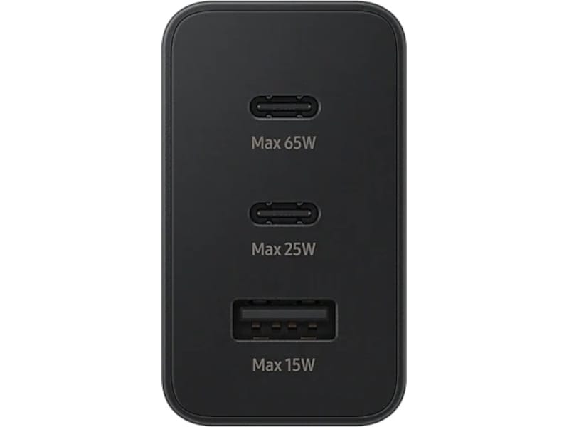 Samsung Trio 65W Vegglader (sort) Mobilladere