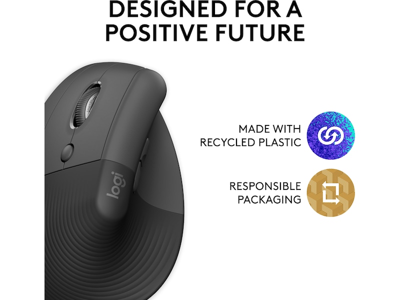 Logitech Lift Vertikal Venstre mus (graphite) Mus