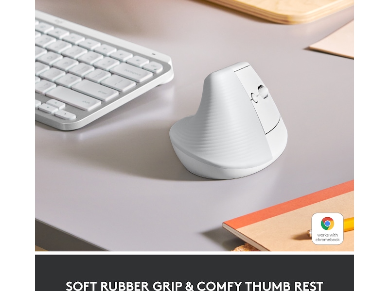 Logitech Lift Vertikal mus (off-white) Mus