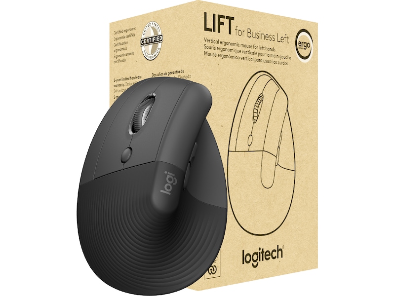 Logitech Lift Vertikal Business Venstre mus (graphite) Mus