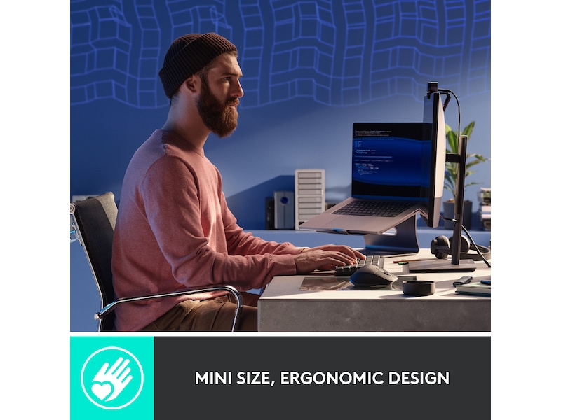 Logitech MX Mechanical Mini Minimalist Tactile (graphite) Tastatur