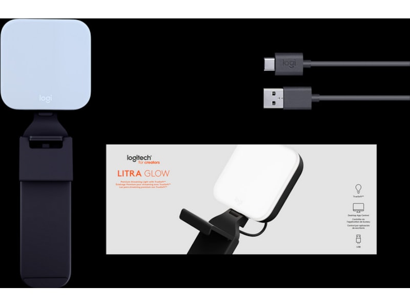 Logitech Litra Glow Premium Streaming Light med TrueSoft Streaming tilbehør