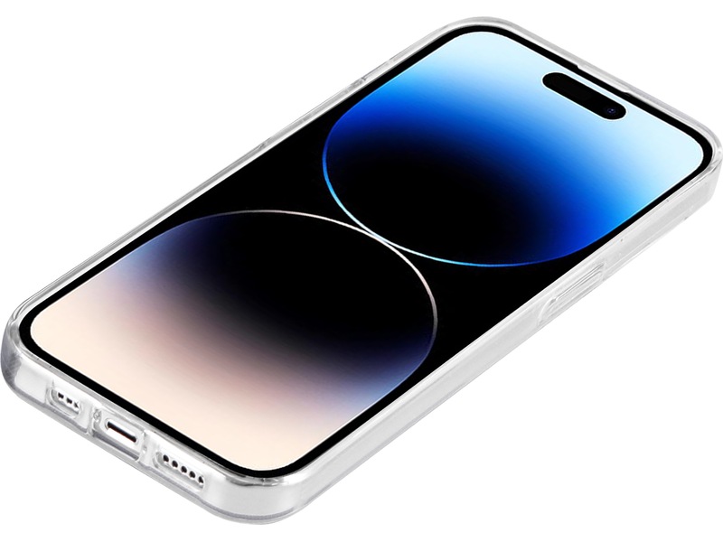 iiglo iPhone 15 Pro / 14 Pro Silikondeksel (gjennomsiktig) Mobildeksel