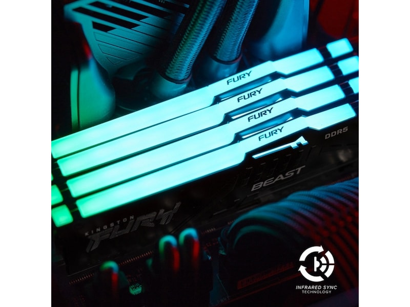 Kingston FURY Beast RGB DDR5 5600MHz 32GB - Minnebrikker | Komplett.no