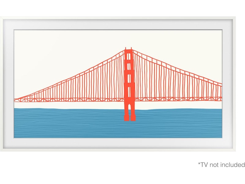 Samsung 85" ramme til The Frame (2021-2024, hvit) TV-ramme & tilbehør