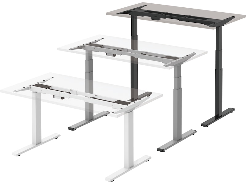 iiglo Elektrisk understell med minnefunksjon (svart) Tilbehør og deler til skrivebord