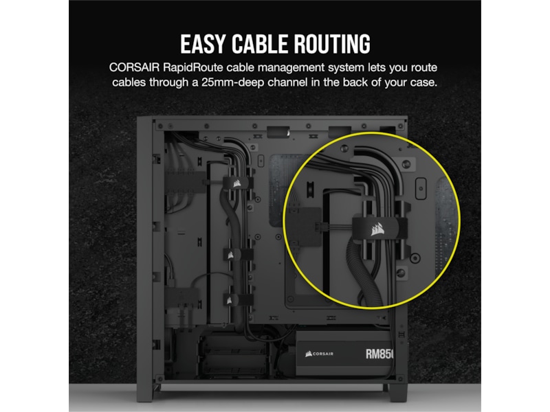 Corsair iCUE 4000D RGB Airflow Mid-Tower (sort) Midi tower