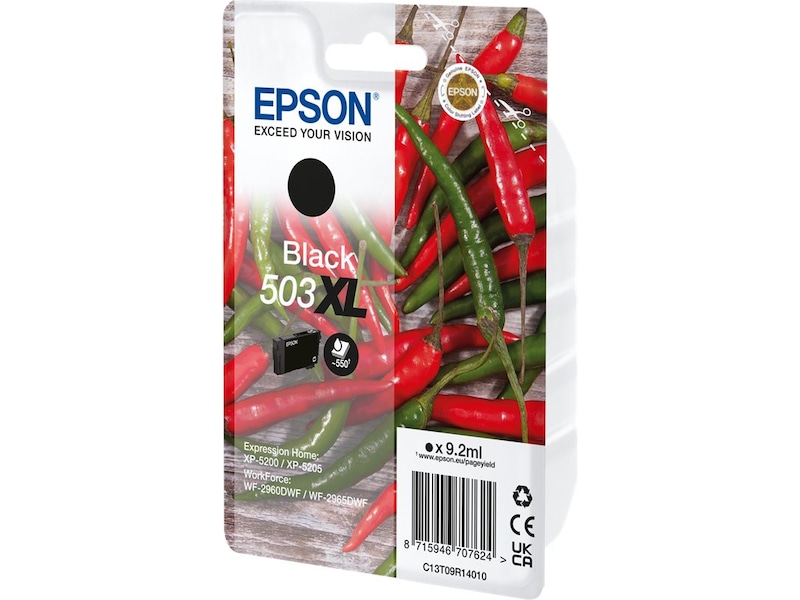 Epson blekk 503 XL Sort Blekkpatroner