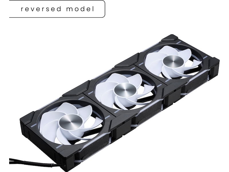 Phanteks D30 120mm Reversed Air Vifte 3pack (sort) Vifter
