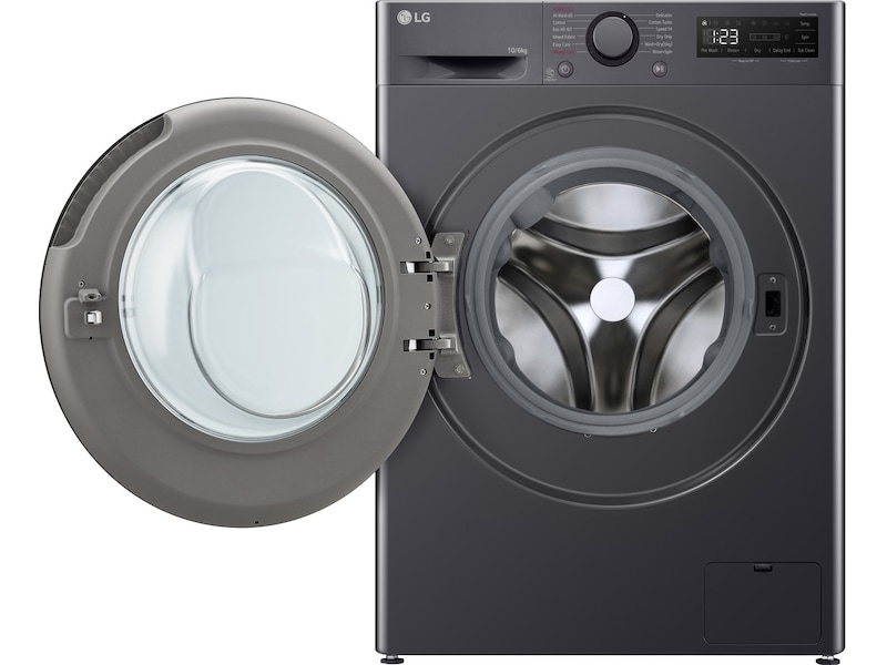 LG F4Y5RRPYJ Vask/Tørk (sort) Kombinert vaskemaskin og tørketrommel