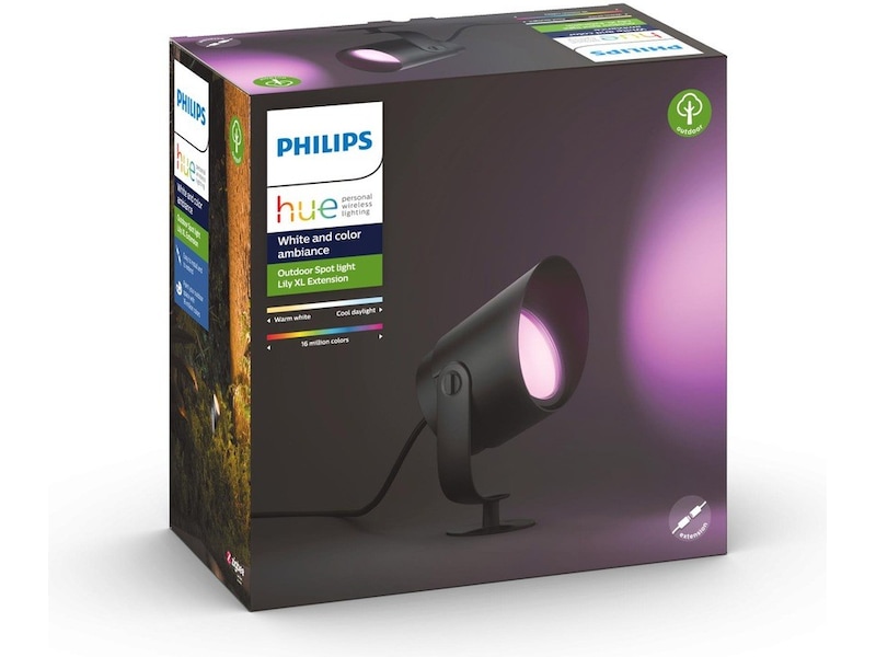 Philips Hue Lily XL utendørs spotlys (sort) Gulvlampe