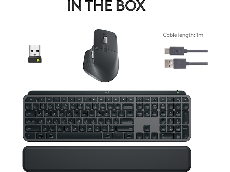 Logitech MX Keys S bundle (graphite) Tastatur