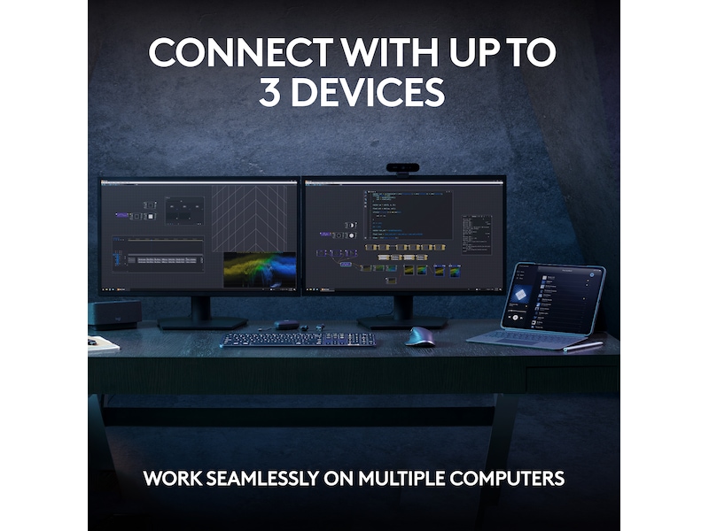 Logitech MX Keys S trådløst tastatur (pale grey) Tastatur