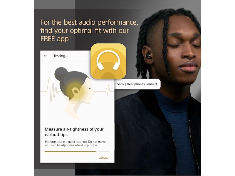 Sony WF-1000XM5 trådløse ørepropper, In-Ear (sort) Ørepropper