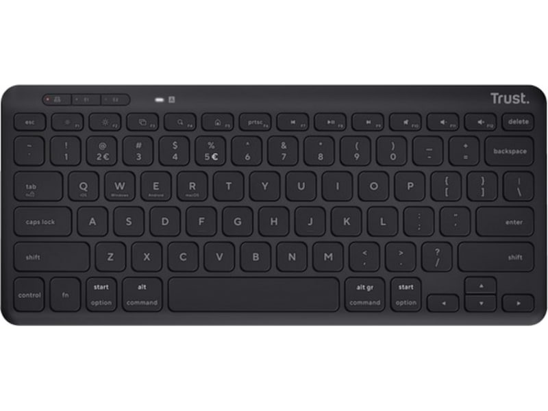 Trust Lyra kompakt trådløs tastatur Ergonomi