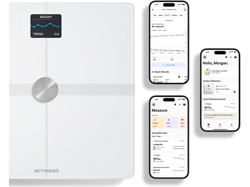 Withings Body Smart Wi-Fi badevekt (hvit) Badevekt