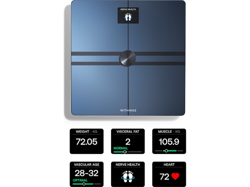 Withings Body Comp Wi-Fi smart badevekt (sort) Badevekt