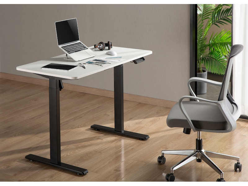 Ergonomisk Hev/Senk skrivebord 150cm (hvit) Skrivebord