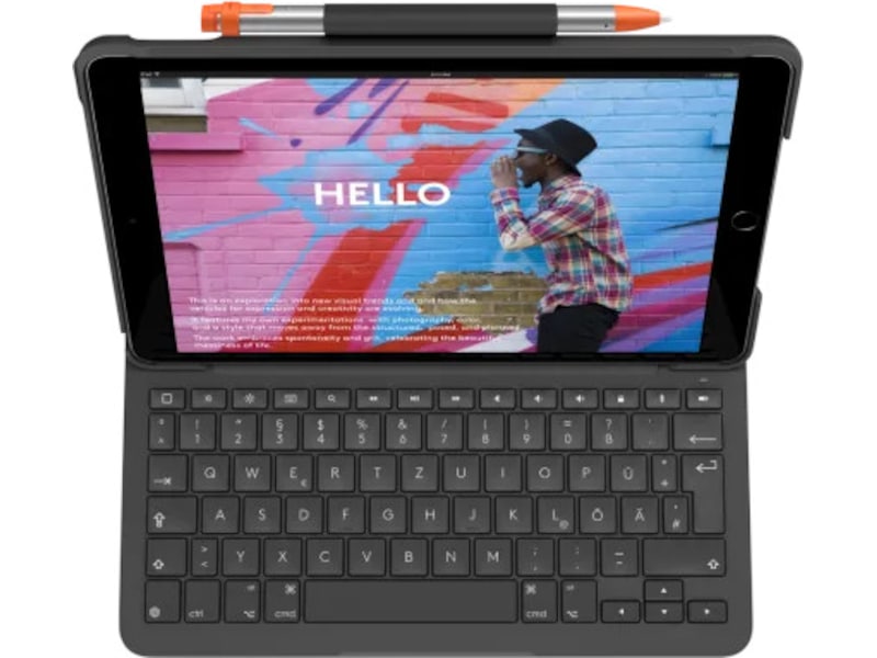 Logitech iPad 10,9" / 11" Slim Folio Tastaturdeksel (grafittgrå) -B-Grade Demo annet i PC & nettbrett