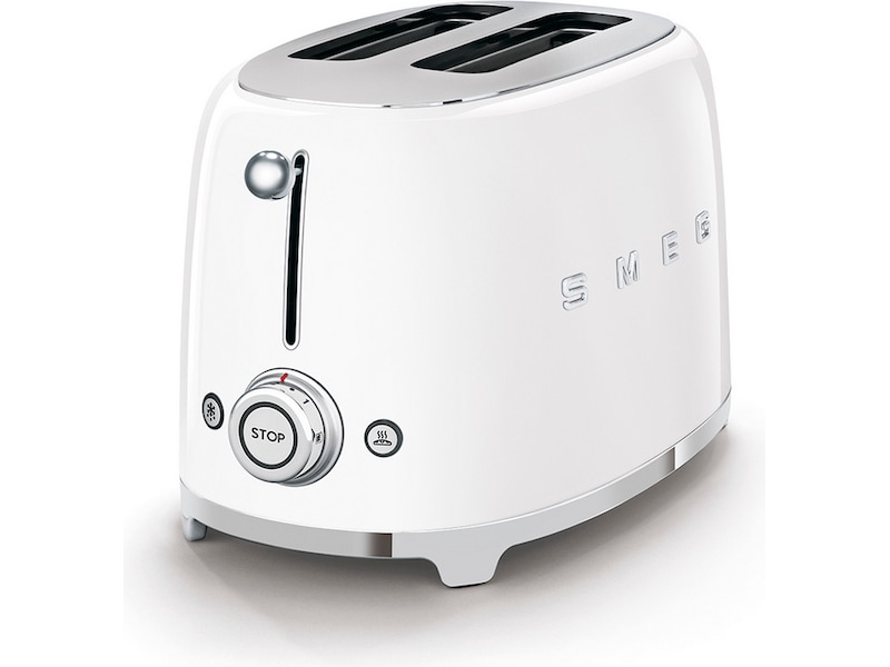 Smeg TSF01WHEU Brødrister for 2 skiver (hvit) Brødristere