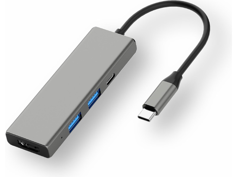 Andersson USB-C Hub (grå) Dockingstasjon & USB-HUB