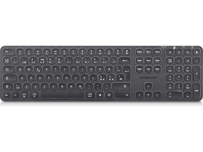 Andersson WSK-3000 trådløst tastatur (sort) Tastatur