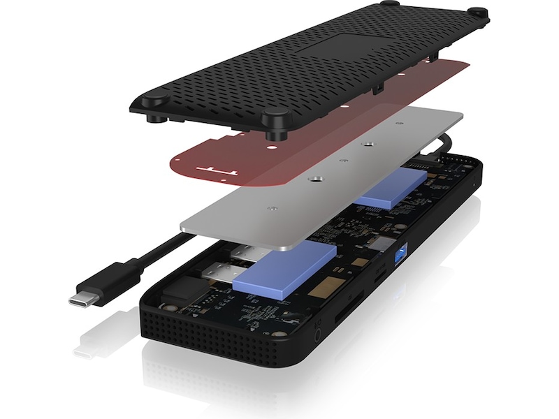 ICY BOX IB-DK2116-C Multi Docking Dockingstasjon & USB-HUB