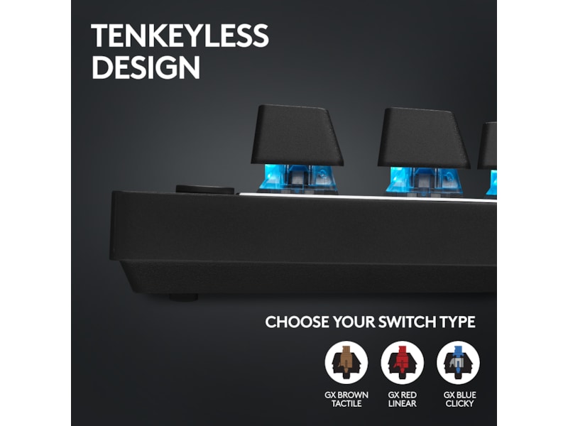 Logitech G Pro X TKL Lightspeed Trådløst Gamingtastatur (sort) Gamingtastatur