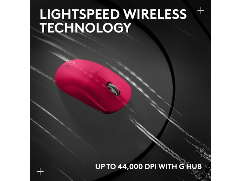 Logitech G Pro X Superlight 2 Lightspeed Trådløs Gamingmus (Magenta) Gamingmus