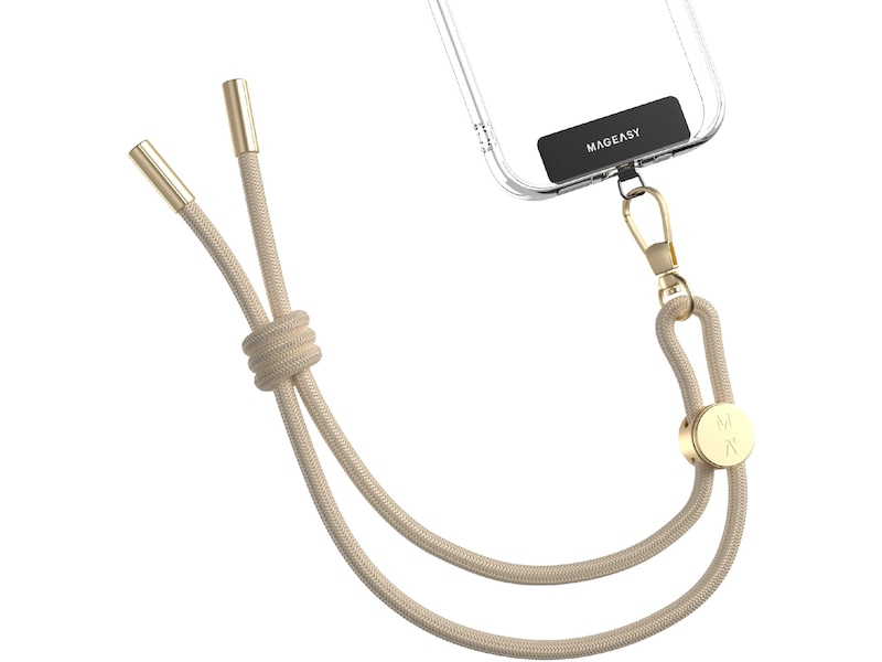 Mageasy Håndleddsrem med stroppkort (beige) Annet tilbehør til mobil