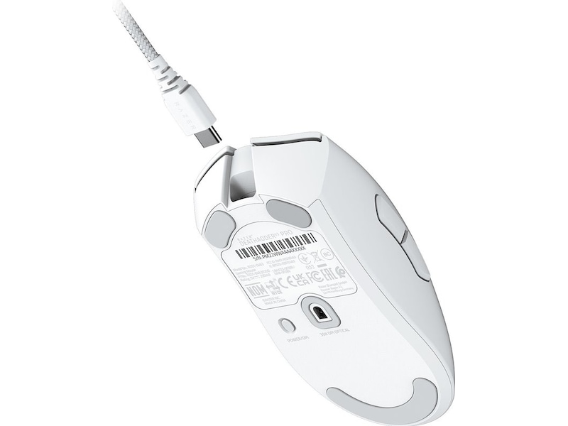 Razer Deathadder V3 Pro Trådløs Gamingmus (hvit) Gamingmus
