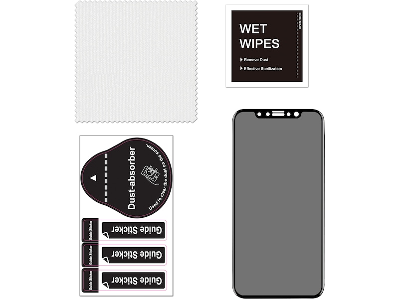 iiglo  iPhone 12 3D Privacy Skjermbeskytter Skjermbeskytter