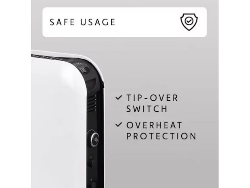 Mill WiFi gulvovn 1200W (hvit) 2-pack Frittstående varmeovner