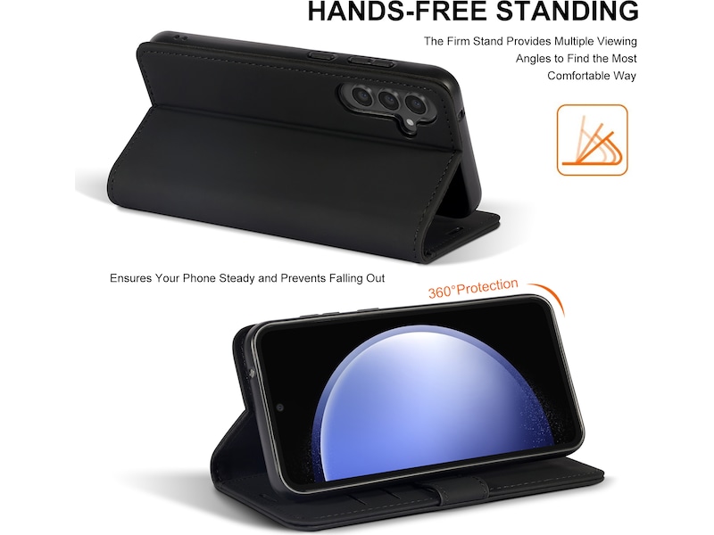 iiglo Galaxy S23 FE Lommebokdeksel (sort) Mobildeksel