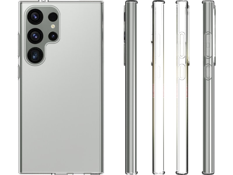 iiglo Galaxy S24 Ultra Silikondeksel (gjennomsiktig) Mobildeksel