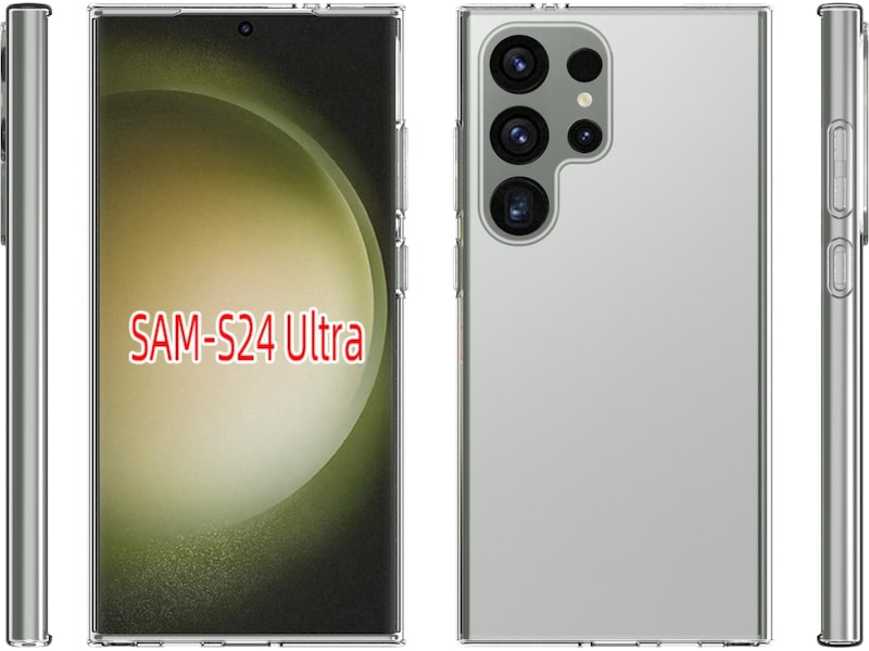 iiglo Galaxy S24 Ultra Silikondeksel (gjennomsiktig) Mobildeksel