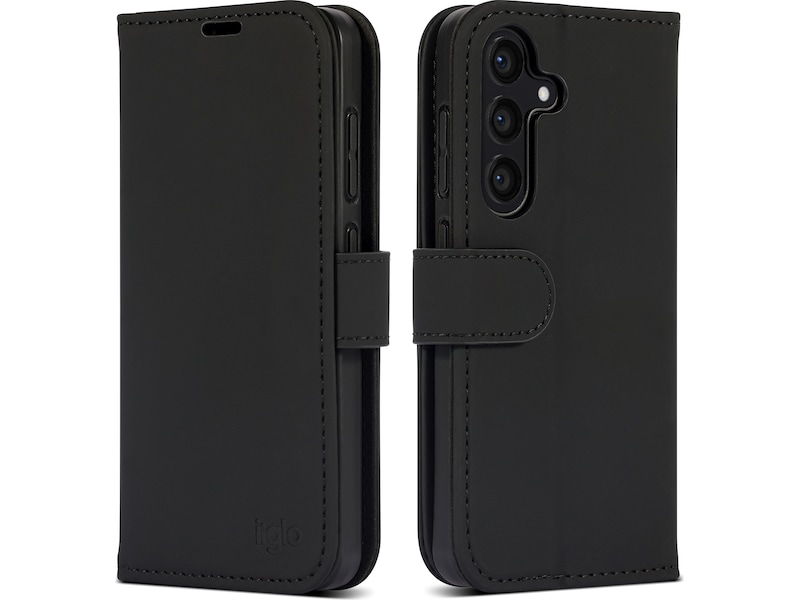 iiglo Galaxy S24 Lommebokdeksel (sort) Mobildeksel