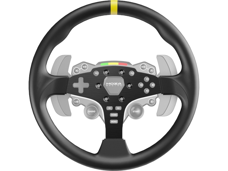 Moza Racing 12-inch Round Wheel Mod for ES Ratt og pedaler