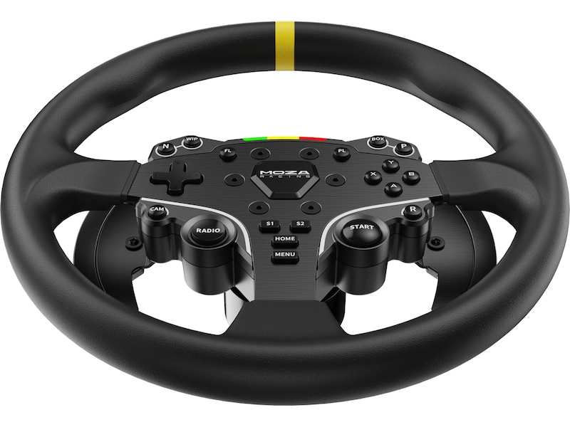 Moza Racing 12-inch Round Wheel Mod for ES Ratt og pedaler