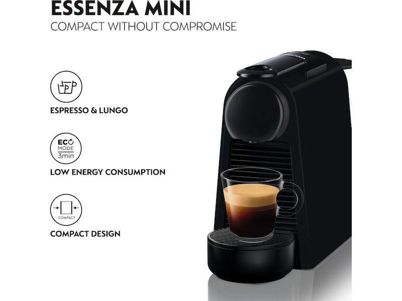 Nespresso Essenza Mini by De'Longhi Kapselmaskin (sort) Kapselmaskiner