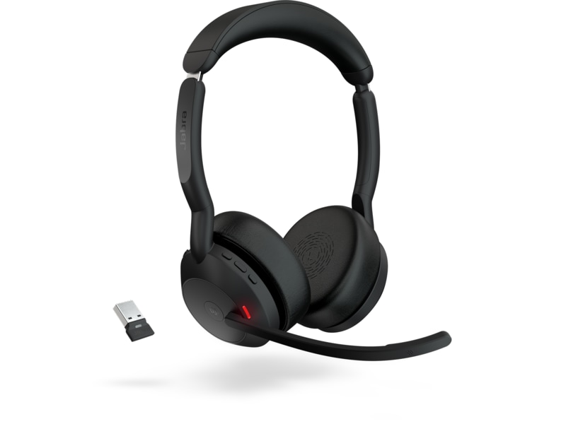 Jabra Evolve2 55 Link380a MS Teams Stereo Stand Trådløse hodesett