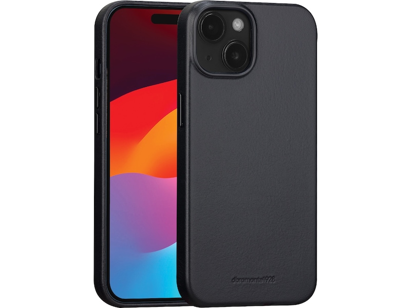 dbramante1928 iPhone 15 Plus Roskilde skinndeksel (sort) Mobildeksel