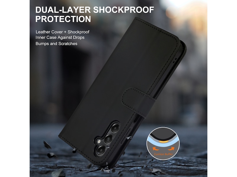 iiglo Galaxy A05S Lommebokdeksel (sort) Mobildeksel