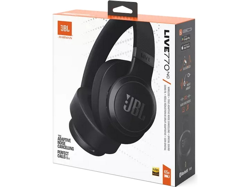 JBL LIVE 770NC Trådløse hodetelefoner, Over-Ear (sort) Hodetelefoner