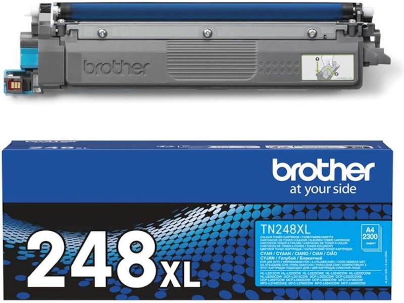 Brother toner TN248XLC Cyan Lasertoner